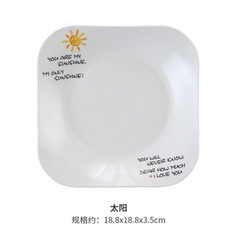 European Vintage Steak Plates Restaurant Breakfast Plate Dinnerware Set Brief Strip Dinner Trays Ceramic Salad Pasta Dishes: Silver