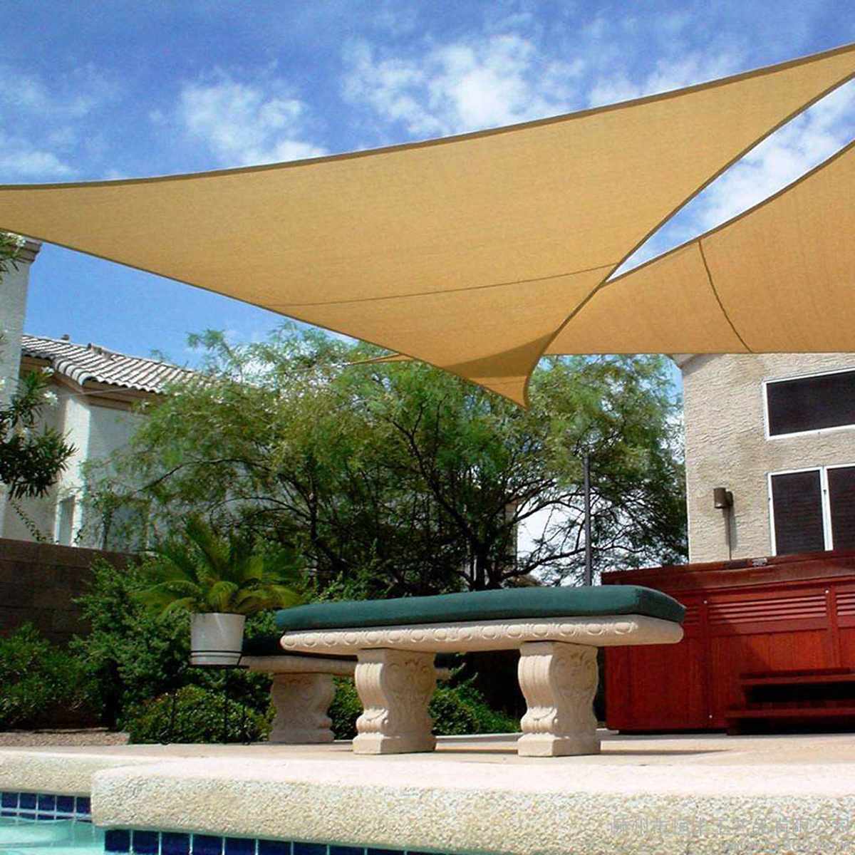 300D Zon Zonnezeil Outdoor Tuin Waterdichte Luifel Luifel Patio Cover UV Blok