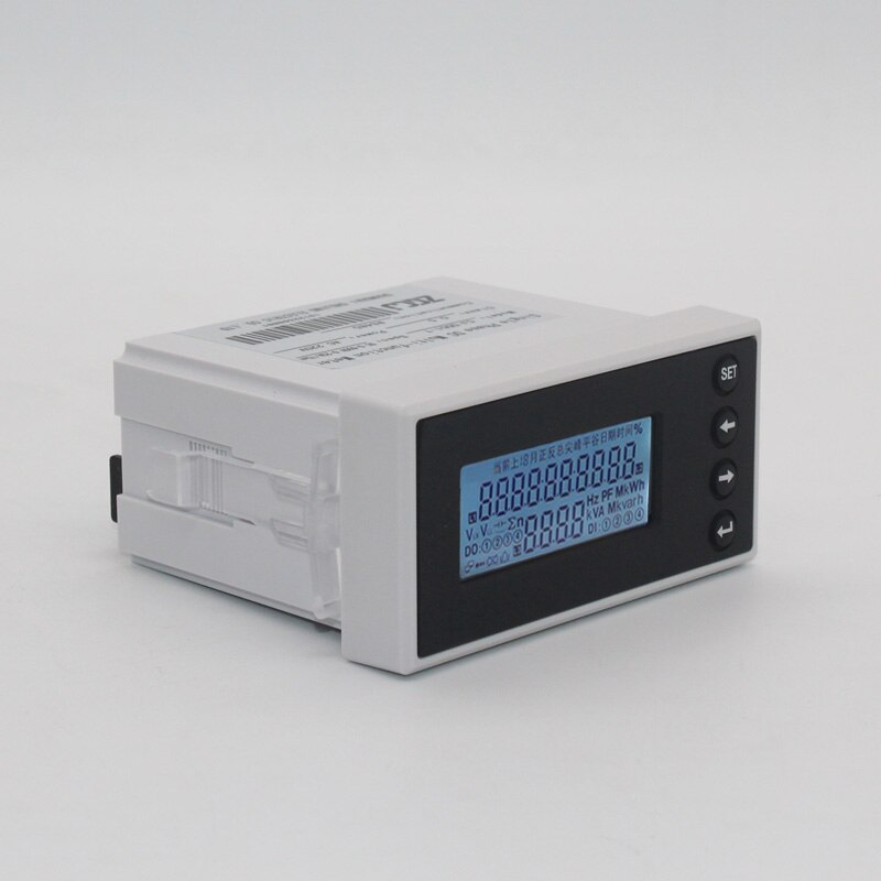 Single phase DC Multi-function power Meter LCDV A V W KWH panel meter with RS485 DC 0-600V