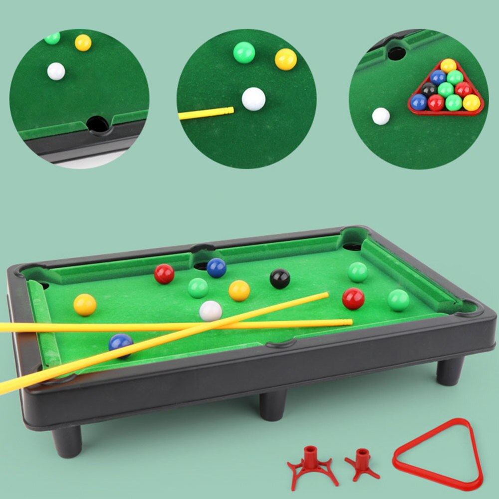 1 Set Mini Billiards Safe Funny Durable Tabletop Billiards Billiards Game Set for Kids Friends