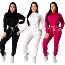 Lange Mouwen Trainingspak 2 Delige Set Vrouwen Herfst Sweatsuit Casual Top En Lange Broek Jogging Outfits Warm Fitness Tweedelige set