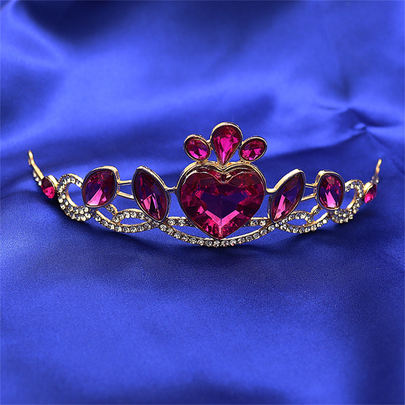 Tiaras y coronas de boda para novia, diadema de princesa con diamantes de imitación brillantes, joyería para el cabello para de cumpleaños para mujeres y niñas, diademas de cristal