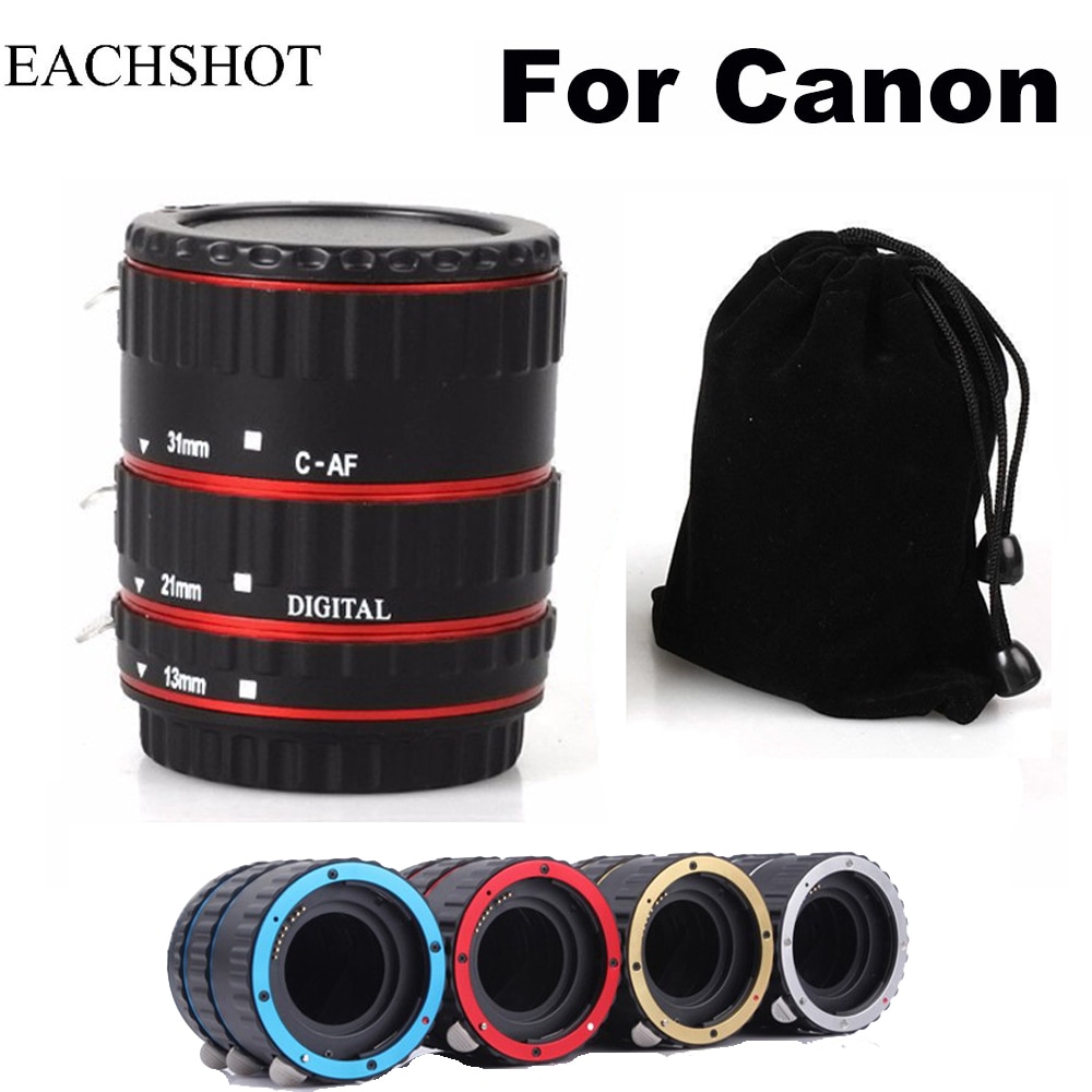 Lens Adapter Mount Autofocus Af Macro Extension Tube Ring Voor Canon EF-S Lens 1000D 77D 60D 70D 550D 600D 500D 800D 6D 7D Lens