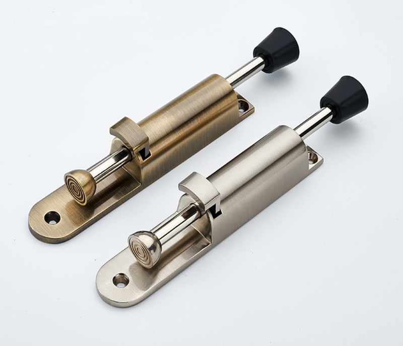 Rvs Telescopische Deur Stopper Zilver Lente Geladen Stap-Op Deur Houder Deur Stopt Voor Huishoudelijke Hardware