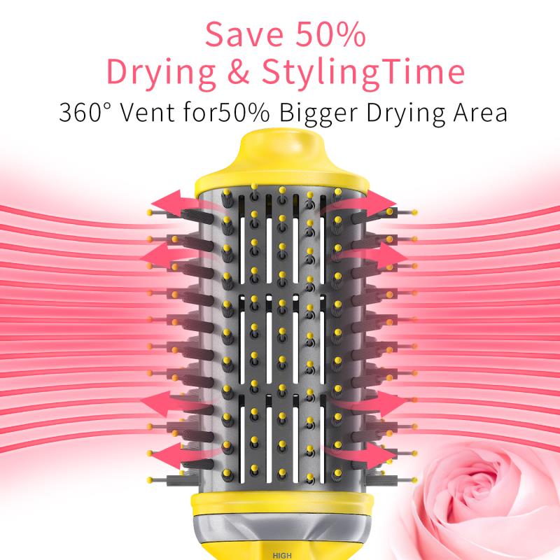 3th One Step Hair Dryer Air Brush Blow Dryer Comb Curling Iron Hair Straightener Brush Hair Styling Tool