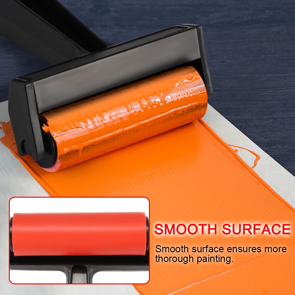 Oil Painting Plastic Roller Widened Handle Roller DIY Oil Painting Roller Home Office Room Wall Painting Tool