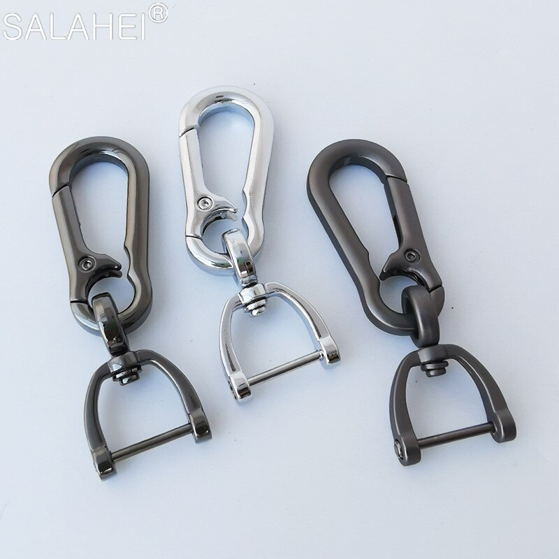2 Colors Metal Keyring Keychain Galvanized Alloy Split Ring Keyfob Key Holder Rings Women Men Key Chains Carabiner Accessories
