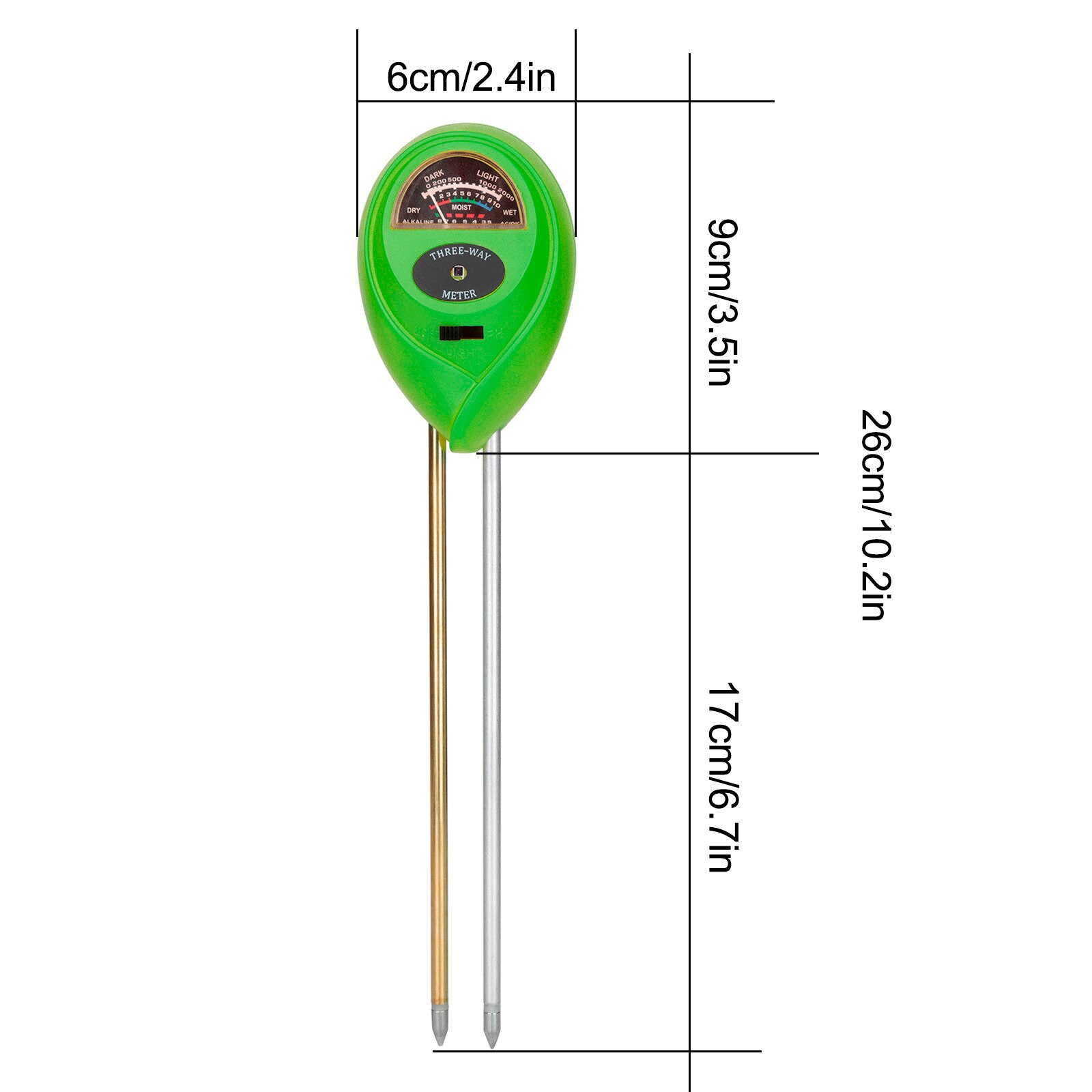 SONKIR MS02 Lot De 2 Testeurs D’Humidité, PH Et Lumière Du Sol 3-en-1 + Outils Jardin – Précis Et Facile Pour Plantes D’Intérieur Et Extérieur