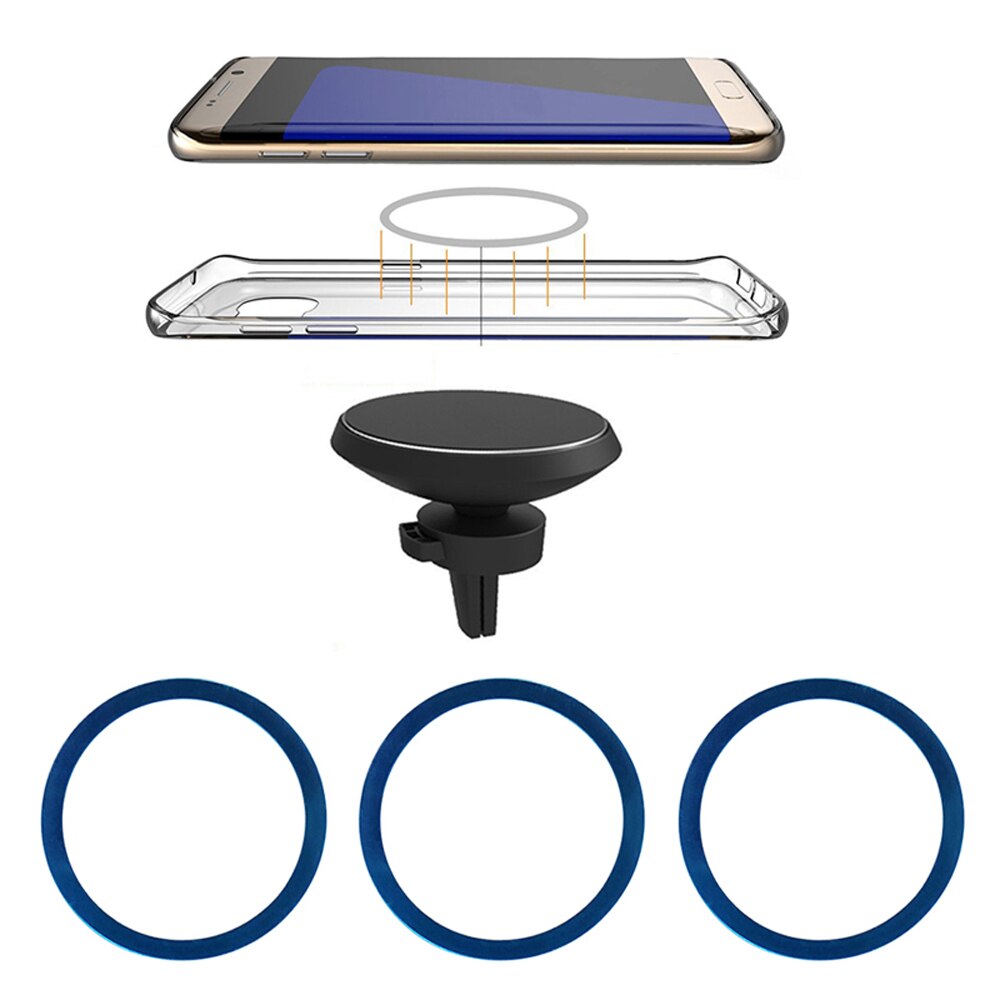 Universal Car Phone Holder Metal Ring for Magnetic Qi Wireless Charger Stand Magnet Metal Iron Sheets Magnetic Mount Holder