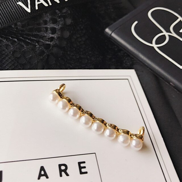 1pcs Decoration Laces Glitter Clip Shoe Accessories Women Shoes Decorative Lovely Shiny Clip Beads Charm Shoe Buckle Decoration: Gold-G