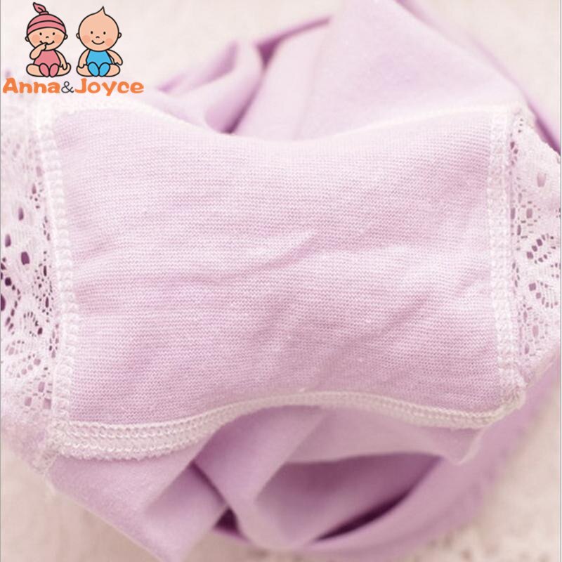 2 Stks/partij Baby Snoep Gekleurde Broek Katoen Kant Ondergoed Geschikt Voor 3-12Y ATNN0079