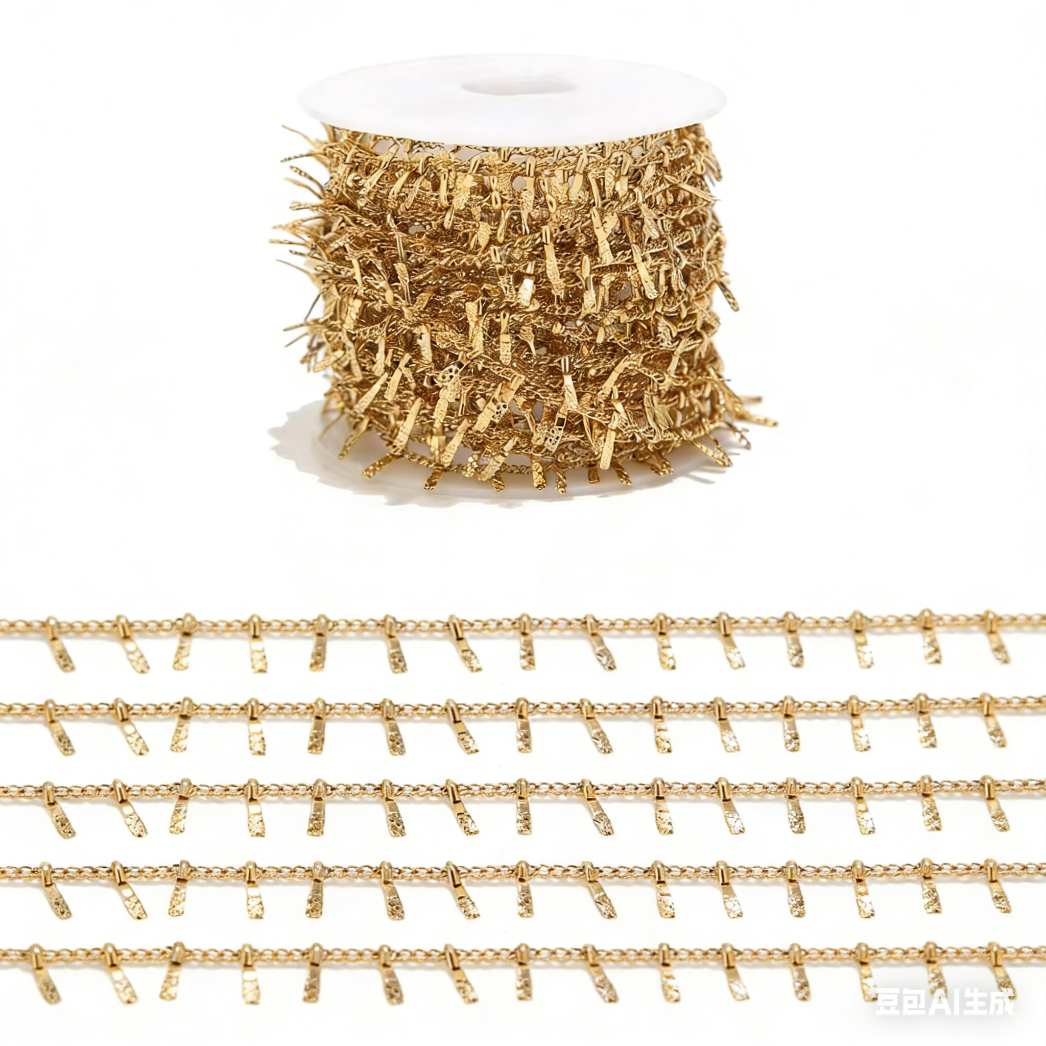1 mètre en acier inoxydable or Clips chaînes de bordure pour bracelet de cheville collier fabrication de bijoux bricolage artisanat fournitures
