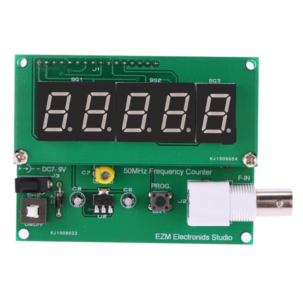 1Hz-50MHz cymometer Frequency Meter Counter High Sensitivity frequency counter Measurement Tester Module 7V-9V 50mA