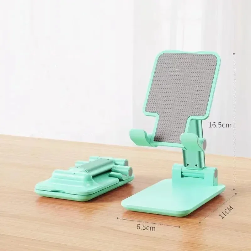 Foldable Mobile Phone Holder Stand Tablet Desk Mount Table Flexible Adjustable Desktop Live Lazy Bracket Support For All Phones: Yellow