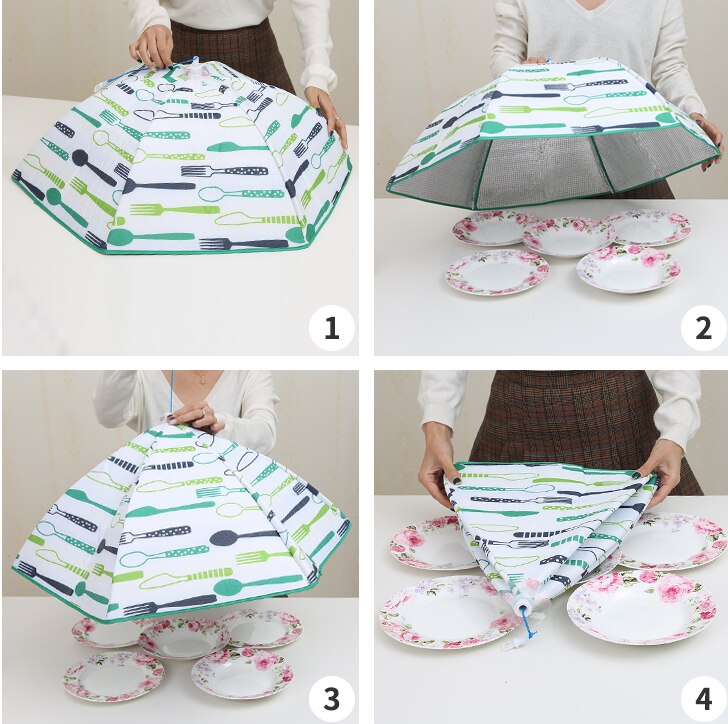 Food Cover - Portable Thermal Pop-Up Food Cover Domes, Collapsible Food Tent