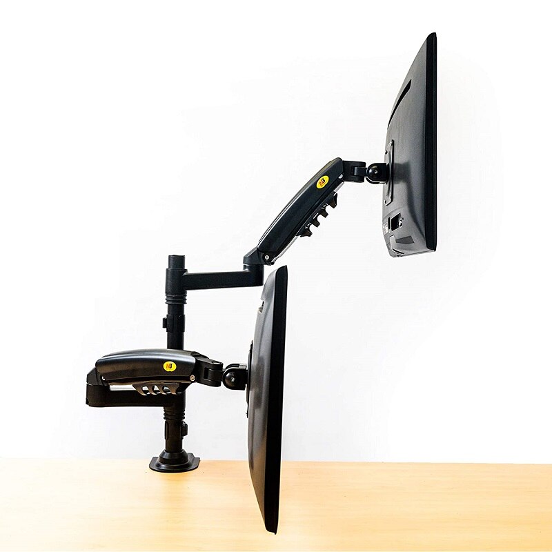 NB North Bayou H160 Stack Monitor Mount Stand Full Motion Swivel Gas Spring Screen Arm for 17&quot;-27&#39;&#39; and 2-9kg Computer Monitor