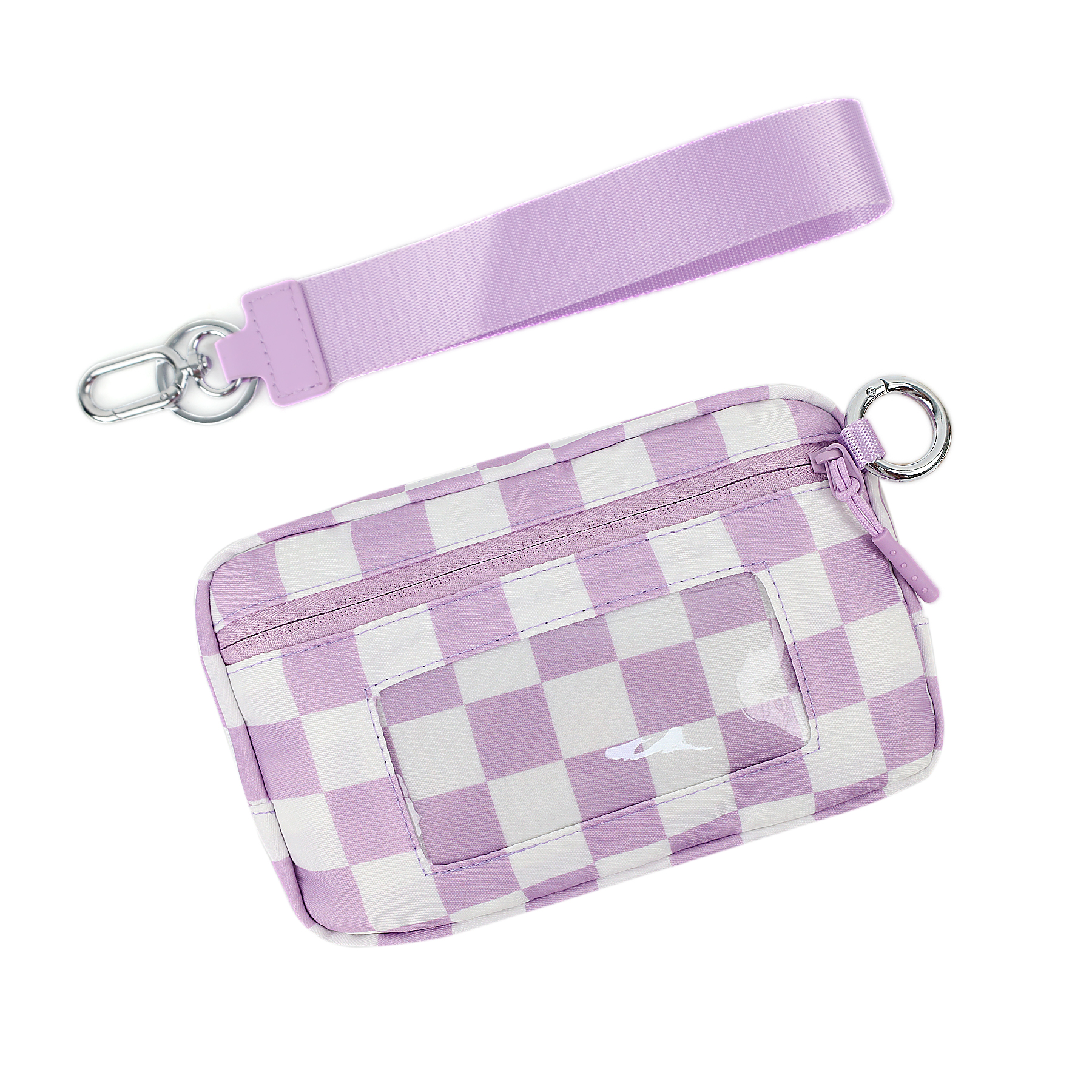 DOYOGI Portafogli da polso da donna Portafoglio trapuntato in nylon con 3 cerniere, carta di credito da viaggio, porta cellulare, portamonete: MULTI