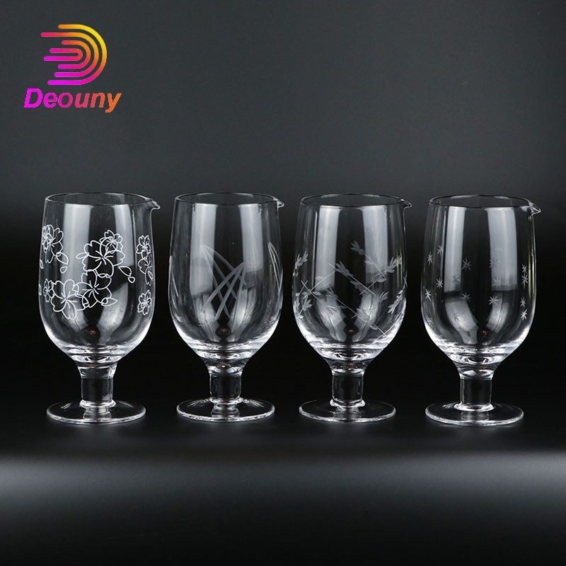 DEOUNY Cristal Cocktail Copo de Mistura de Lead-Free-estilo Japonês Misturando Dispenser De Vidro Decanter Ferramentas Bar