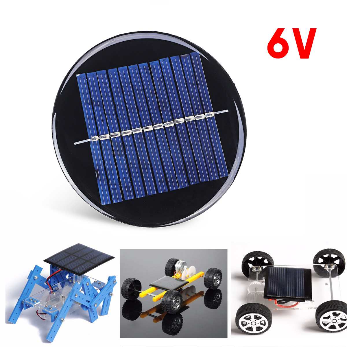 LEORY 6V Mini Polycrystalline Solar Panel Battery Charger for DIY Powered Models Solar Light Toys