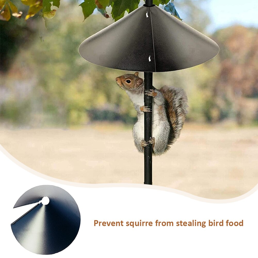 Squirrel Proof Baffle Wrap Around Squirrel Guard Dome 16inch Deterrent Tool Squirrel Proof Baffle Protect Hanging Bird Feeders
