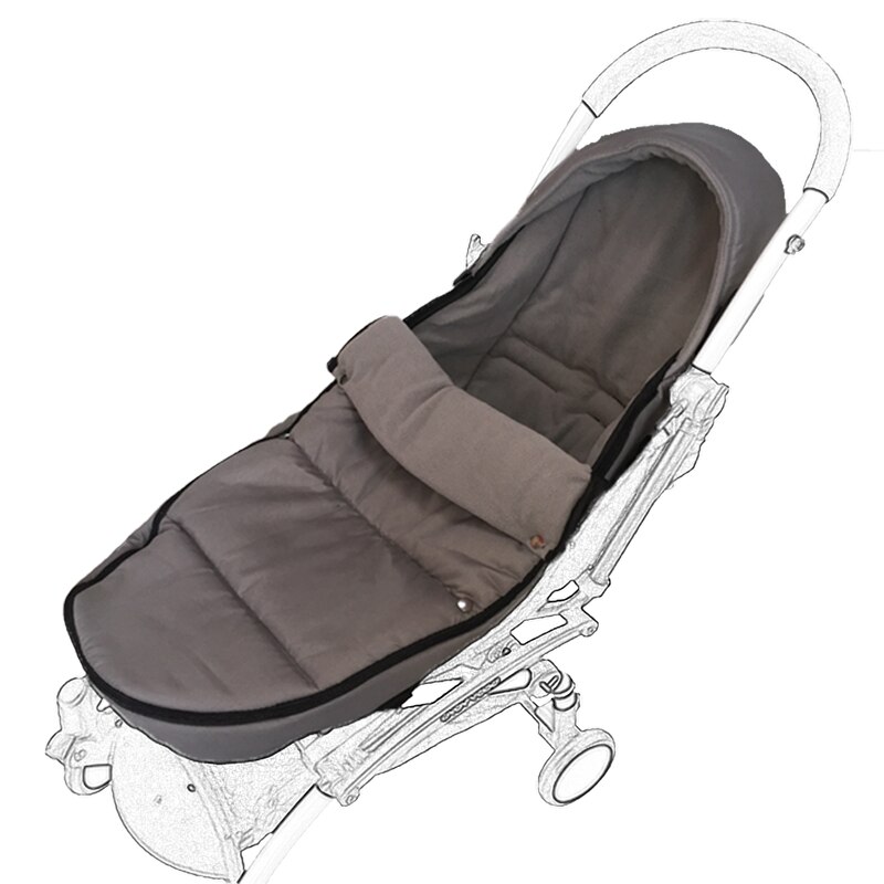 Universele Voet Mof Gezellig Tenen Schort Liner Buggy Kinderwagen Wandelwagen Paraplu Cover Winddicht Warme Gewatteerde Katoenen Pad Voor Yoyo yoya: normal gray