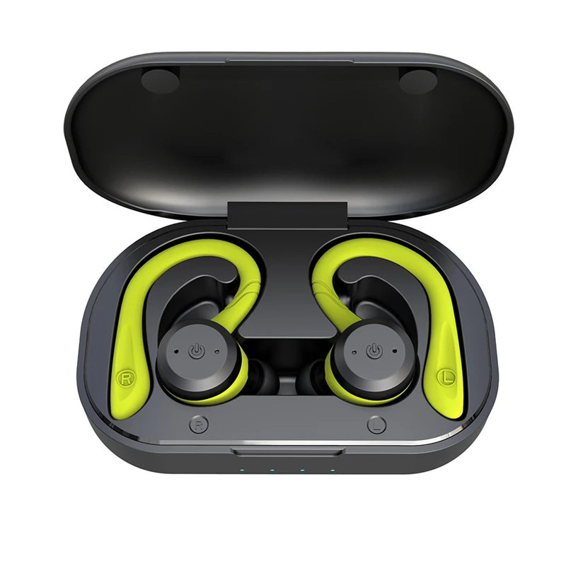 Oortelefoon 20 Uur Speeltijd Zwemmen Waterdichte Koptelefoon Bluetooth Dual Modi Dragen Sport Draadloze Headset Ipx7 Stereo Oordopjes: Rood