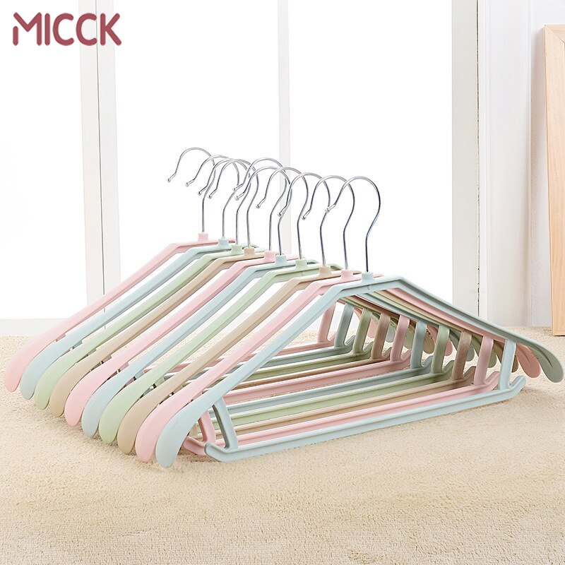 MICCK 5pcs/lot Plastic Portable Clothes Hanger Indoor Clothes Airer No Slip Hangers For Skirts Panty Socks Underwear Rack Stand