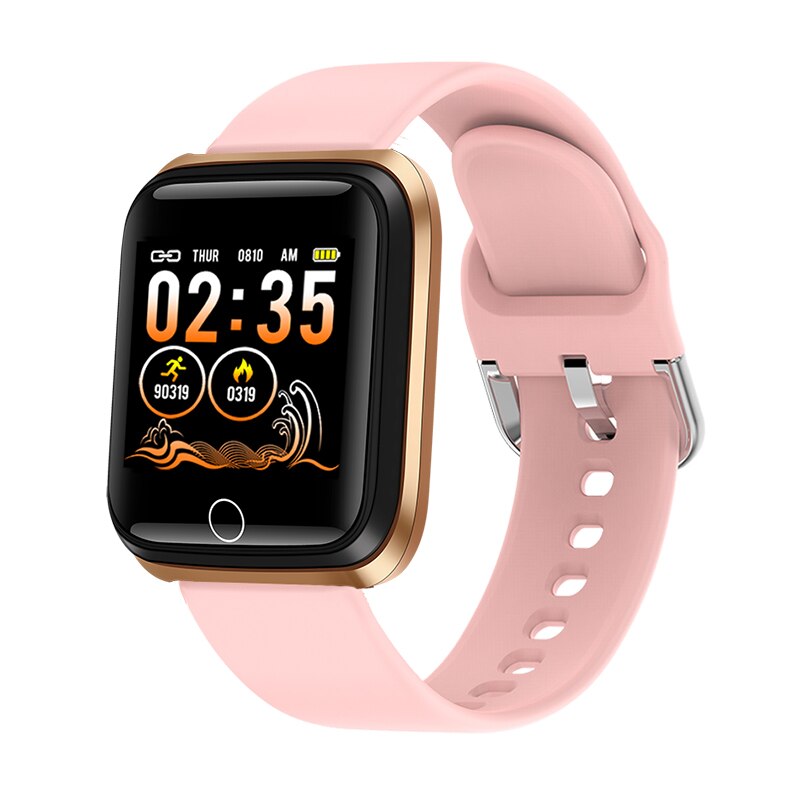 LIGE Smartwatch Women - Fitness Tracker, Heart Rate Monitor, 1.3" TFT Round Display, Life Waterproof: Gold pink