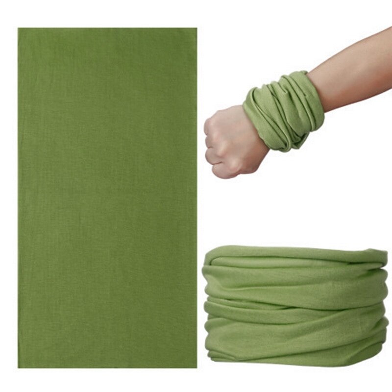 Bufanda mágica multifuncional para deportes al aire libre, calentador de cuello, tubo para senderismo, Cara de ciclista, envoltura para la cabeza, Bandana, cinta pasamontañas,: dark green