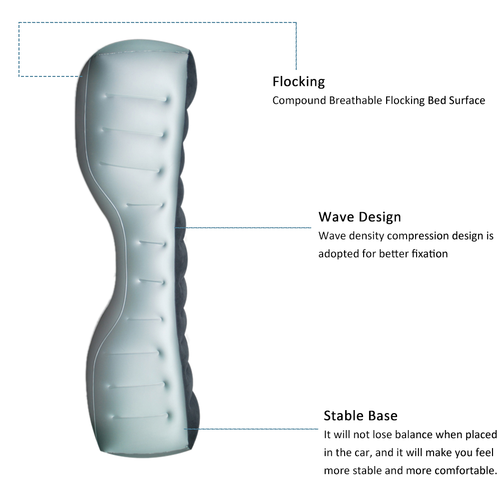 Materac dmuchany robić samochodu Podkładka tylne siedzenie samochodowe materac dmuchany inflacja łóżko podróż materac dmuchany nadmuchiwany pojazd trwałe pokrycie siedzenia
