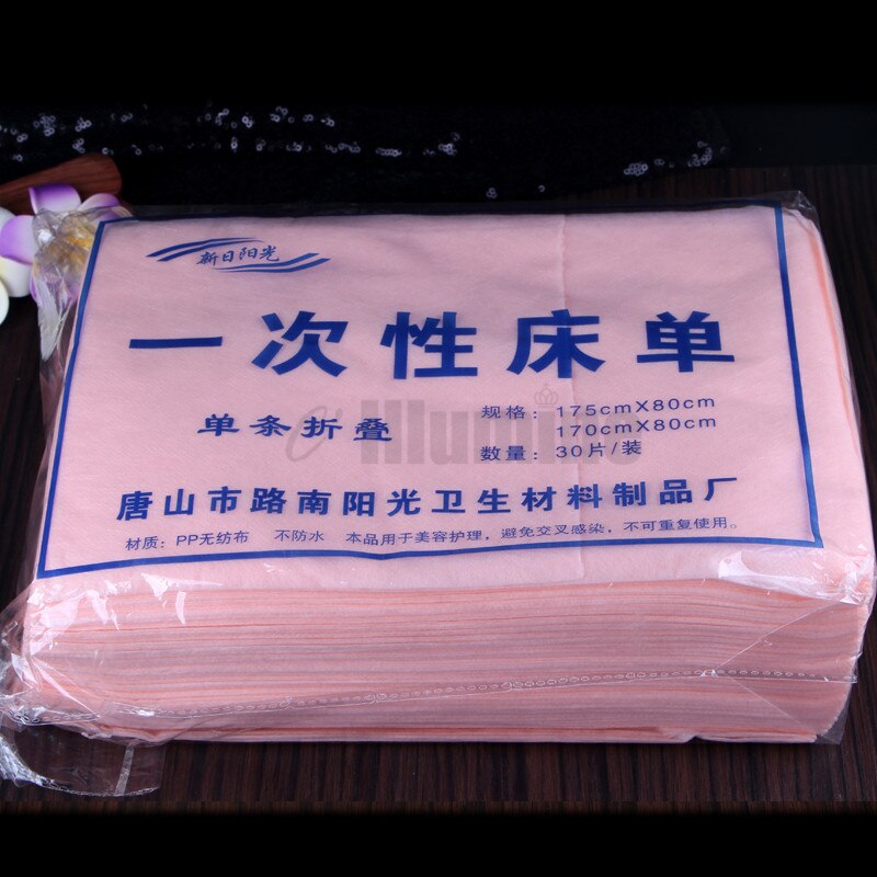 Disposable Bed Sheet Massage Beauty Salon Non-woven Bed Mattress Sheet 170*80 30Sheets/bag