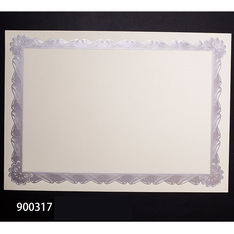 CUCKOO 1pcs DIY Typesetting Retro Printing Paper have Shading and Frame A4 Printable Copy Certificate Paper for Reward
