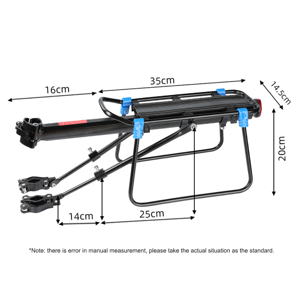 Quick Release Fiets Achter Rekken Seat Bagagedrager Frame Aluminium Legering Opvouwbare Fiets Cargo Houder Fietsen Accessoires