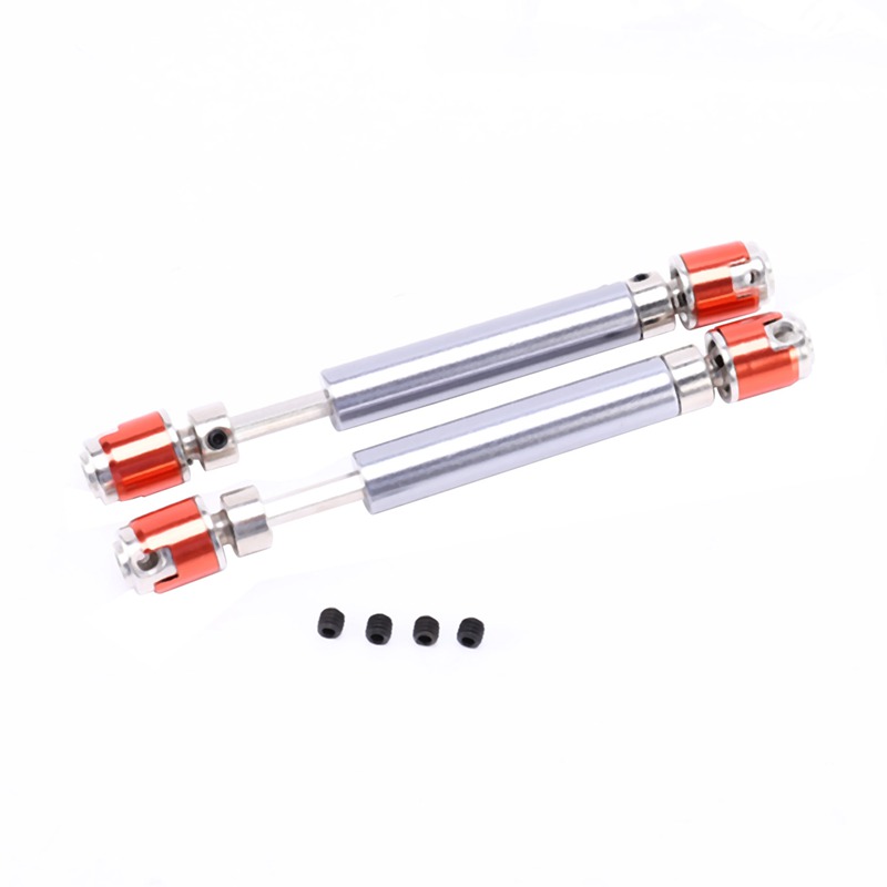 2 pcs front rear drive shaft stick axle for r 1/10 rc rock crawler car axial scx 10 d90: Default Title