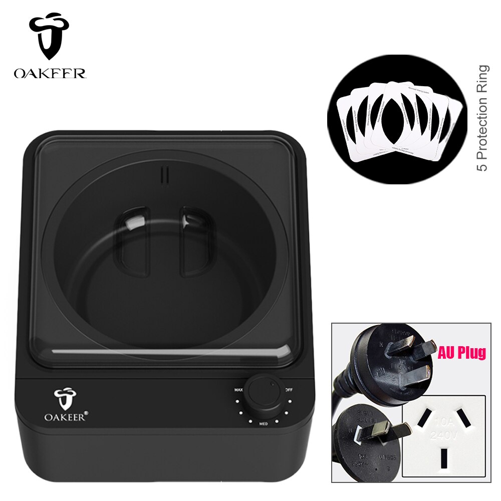 500ml Wax Heater Square Dipping Pot Waxing Machine for Hair Removal Kit for Depilation Square Dipping Black Depilatory Warmer: AU PLUG