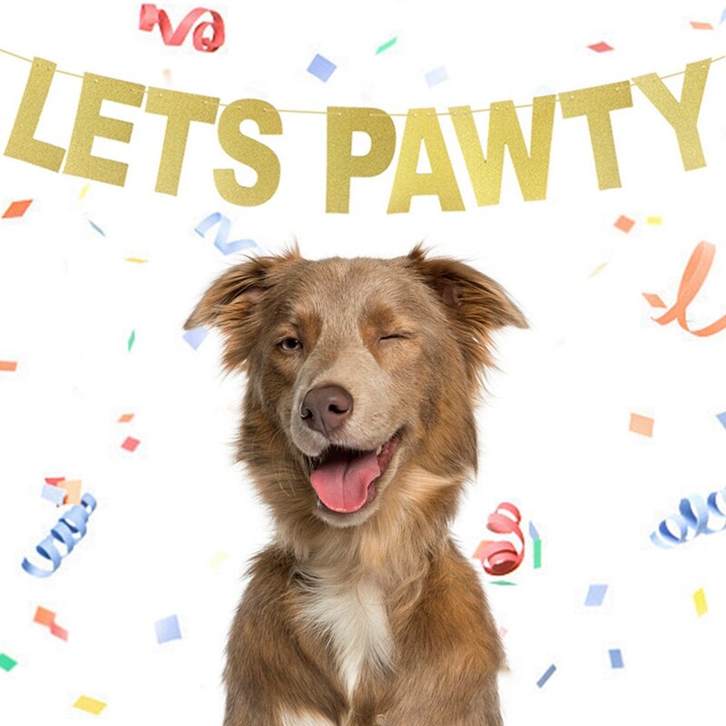 Hond Pet Party Brief Ballon Banner Pakket Huisdier Verjaardag Party Achtergrond Muur Decoratie Layout