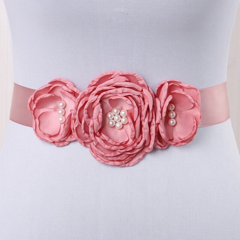 Bloem Moederschap Riem Vrouwen Lint Sash Flowergirl Bruids Tailleband Foto Props Zwangerschap Accessoires Jurk Sjerpen