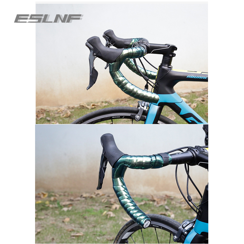 Eslnf Fiets Stuur Tape Racefiets Bar Tape Pu Fiets Stuur Tape Fietsen Demping Anti-Vibratie Wrap Fiets Accessoires
