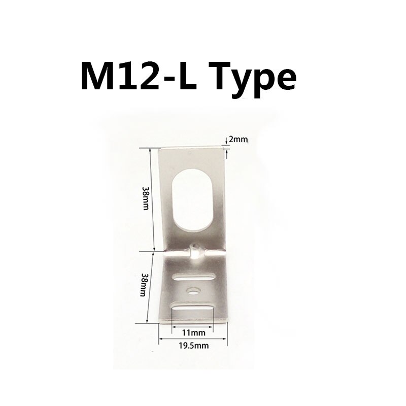 Approach Sensor bracket proximity sensor switch holder photoelectric sensor switch fix support M8L/H M12L/H M18L/H M30L/H: M12-L
