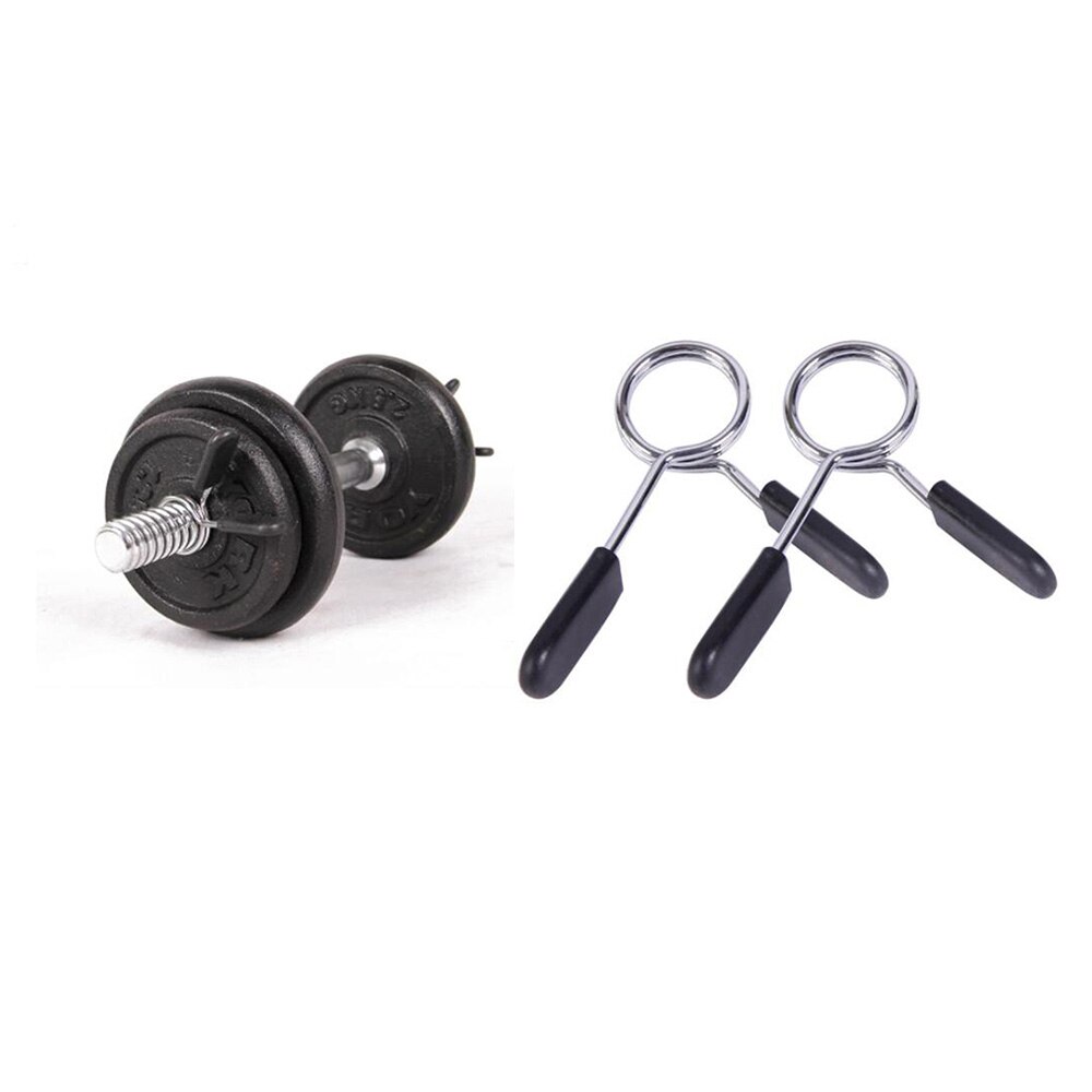 Pince d&#39;haltère 25mm, 1 pièce, pince à ressort, pour barre de poids, Fitness, musculation, équipement de gymnastique