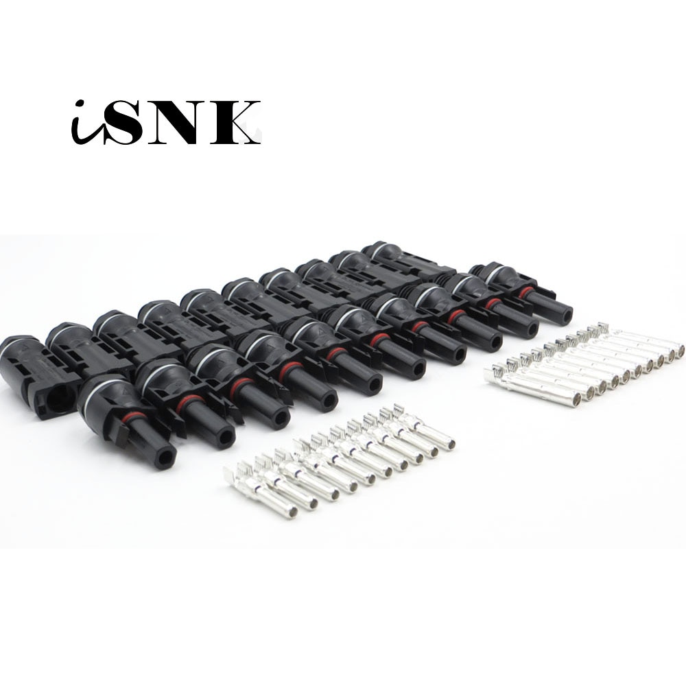 10pairs x PV solar panel mounting Connector install mount solar kit connect 30A 1000VDC grid tie Inverter