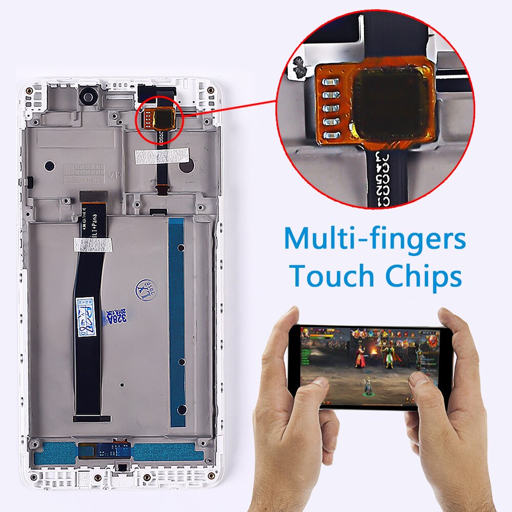 100% testé écran LCD pour Xiaomi Redmi 4A 5.0 pouces écran tactile 1280*720 numériseur cadre d'assemblage avec verre trempé gratuit
