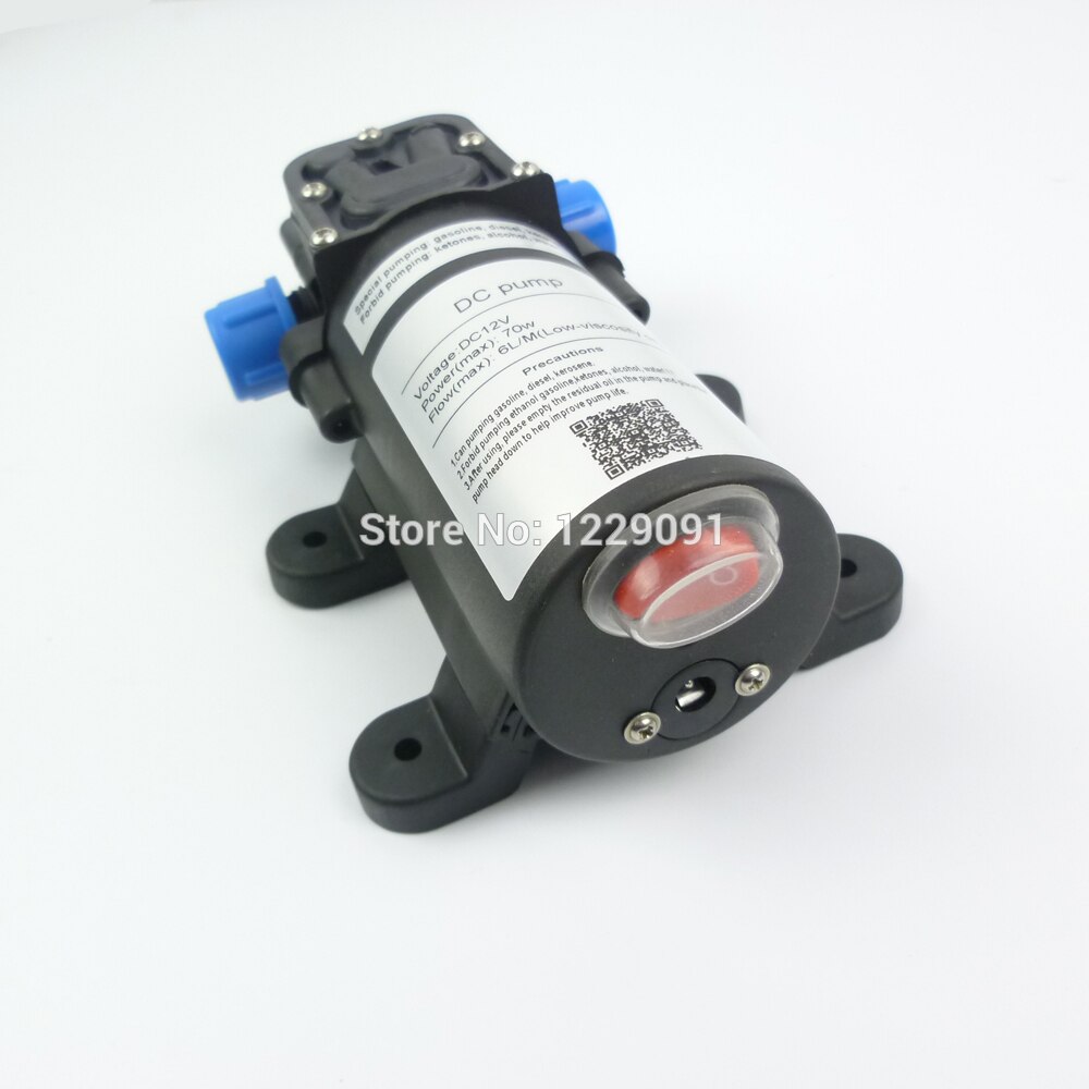 70W 6L/min self priming fuel transfer pump 24v for gasoline, diesel, kerosene