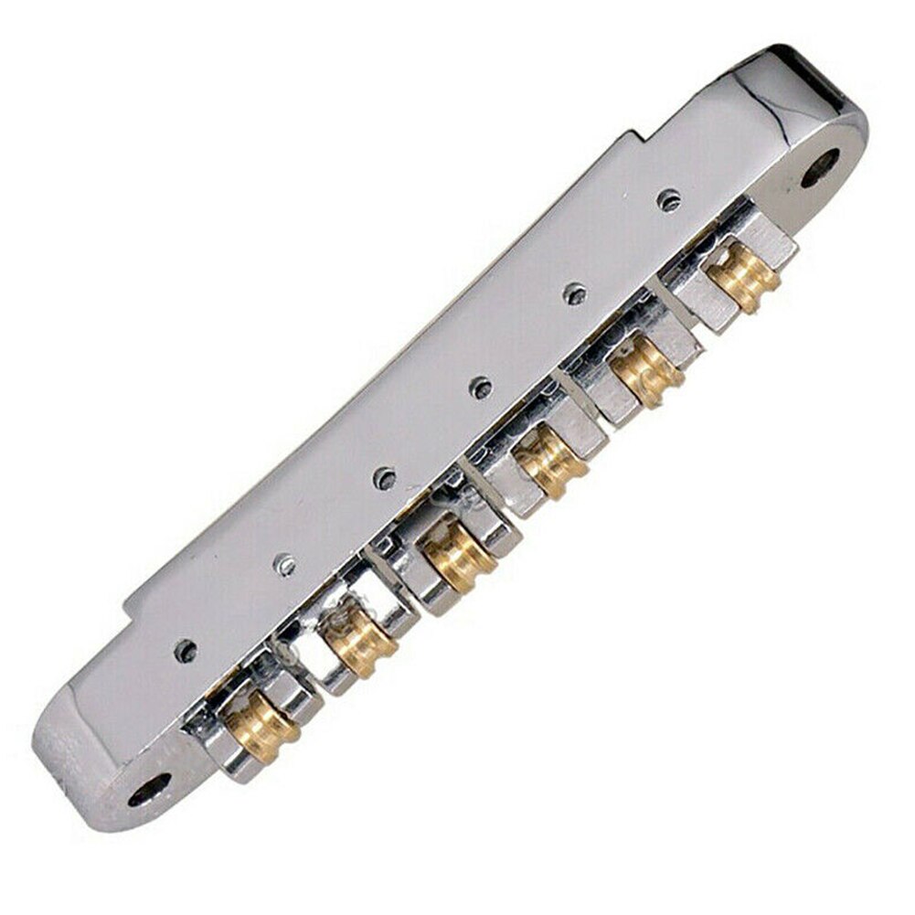 Elektrische Gitaar Bridge Vervanging Verstelbare Roller Installeren Met Schroeven Staart Onderdelen Tune-O-Matic Muziek Zinklegering reparatie