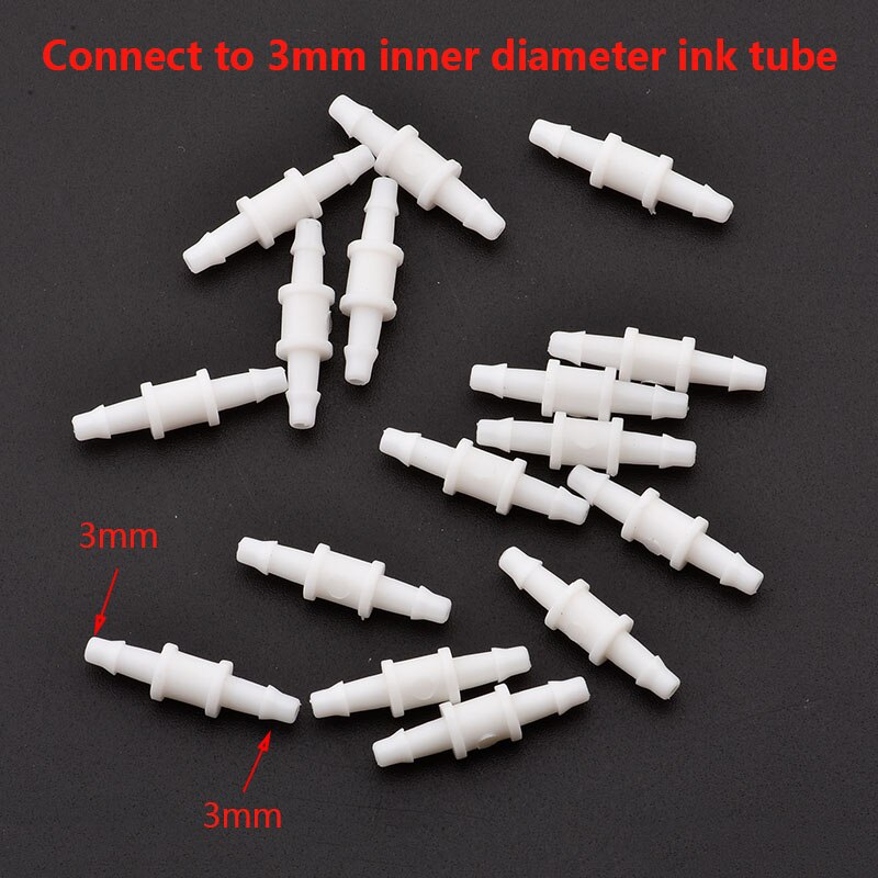 20pcs Eco solvent Y Shape Ink Tube UV Connector for Large format Y Ink Tube white Connector printer machine: A