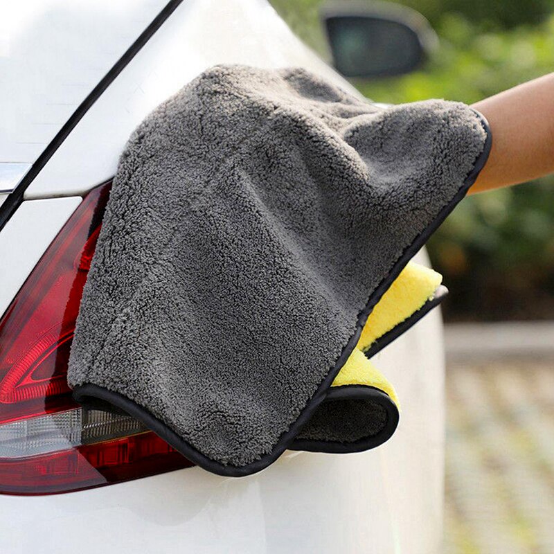 Toalla de microfibra trapo lavado coche Auto paño de Secado y limpieza de franela automotriz que detalla el trapo Toalla de lavado de coches accesorio de automóvil