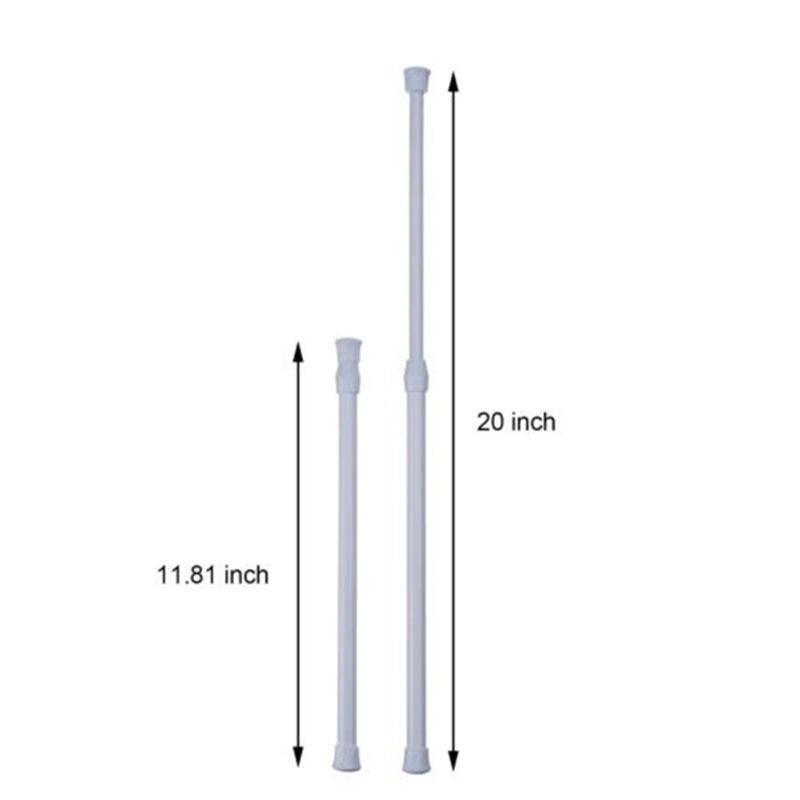 Curtain Rail Pole Rod Telescopic Tension High Carbon Steel Extendable For Bathroom
