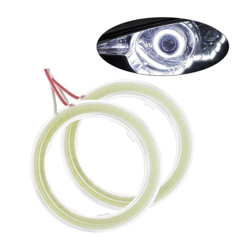 TPTOB 2 stücke Tagfahrlicht Scheinwerfer Lampe Auto Winkel Augen LED Heiligenschein Ring Scheinwerfer DRL 12 V 60 MM 70 MM 80 MM 90 MM 100 MM 110 MM 120 MM