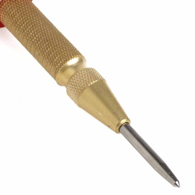 1PCS Spring Loaded Automatic Center Pin Punch Hole Impact with Protective Sleeve