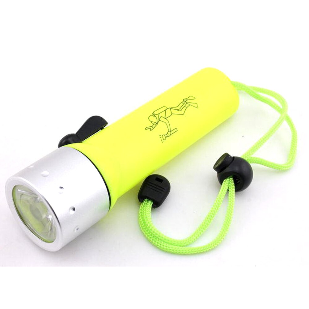 Linterna de buceo superbrillante, luz LED Q5 de 2000LM, resistente al agua, equipo de buceo profundo